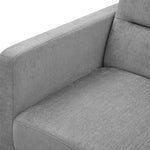 Loveseats Sofa Bed with Pull-out Bed, Adjsutable Back and Two Arm Pocket,Grey W48766862-djyc