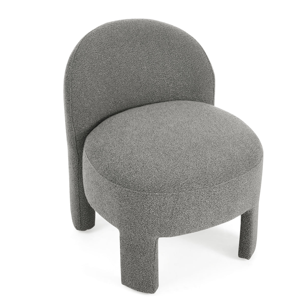 Hoop gauze lounge chair with sof cushion and backrest, need to be assembled, suitable for living room'bedroomldining room---GREY(24.5"28.75"28.75") W487P197822-djyc