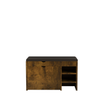 31.49 inch black brown shoe stool, soft cushion, soft and comfortable cushion, can be placed in the door, bedroom and other scenes W1278P185554-djyc