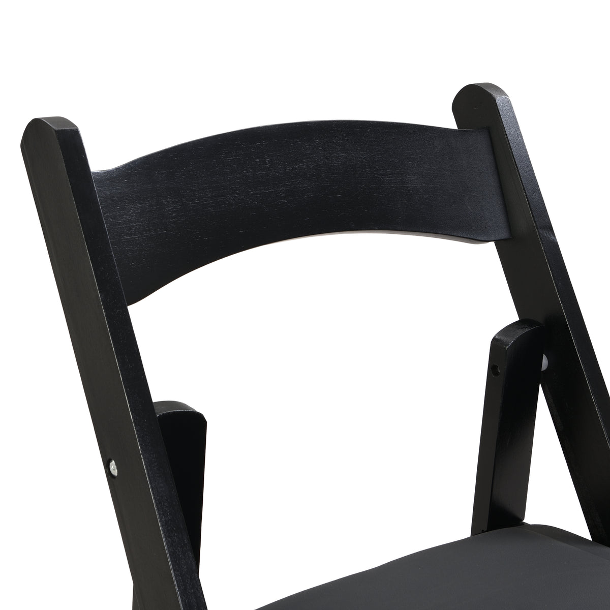 Upholstered foldingchair, space saving,,easy to carry, 4PCS,Black cushion/Black shelf,Dining room W495P193665-djyc