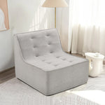 Fireside Chair, Lazy Floor Sofa Couch, Large Bean Bag Chair for Adults with High Resilience Foam for Living Room, Bedroom and Office, Velvet Fabric, Gray W1998P195215-djyc