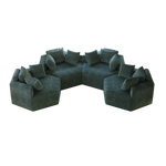 54''L Chenille Sponge single sofa,No Assembly Required,Fluffy Modern Sleeper Chair for Living room, Bedroom, Lounge and Projection Room W834P221041-djyc