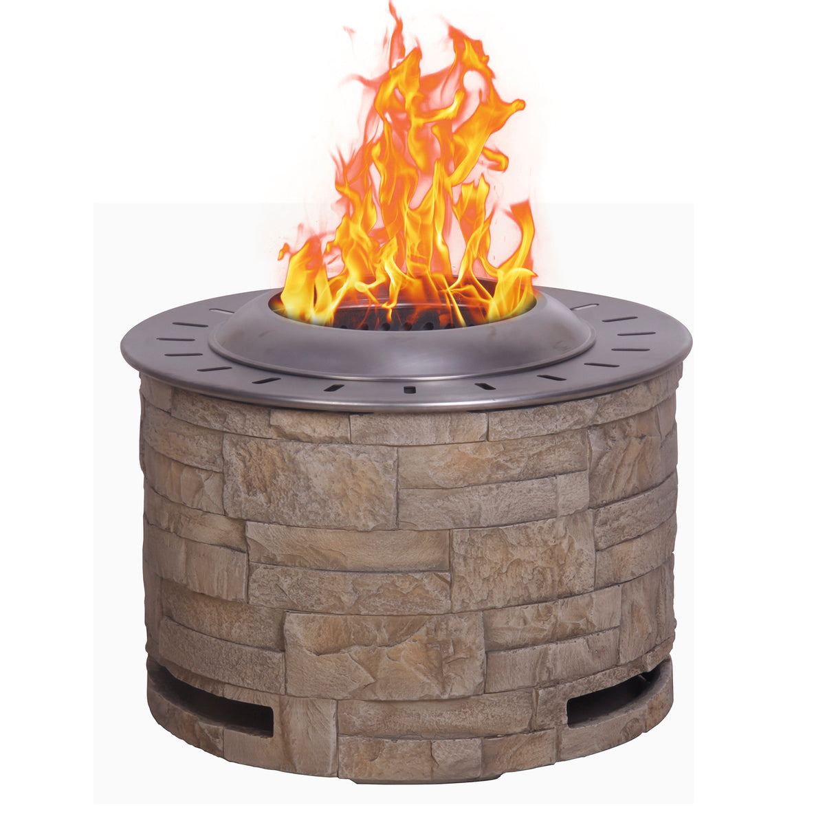 Stackstone Look Smokeless Firepit With Wood Pellet/Twig/Wood As The Fuel W2029120104-djyc