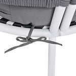 K&K 4-Piece Boho Rope Patio Furniture Set, Outdoor Furniture with Acacia Wood Table, Patio Conversation Setwith Deep Seating & Thick Cushion for Backyard Porch Balcony, Grey SK000004AAG-djyc