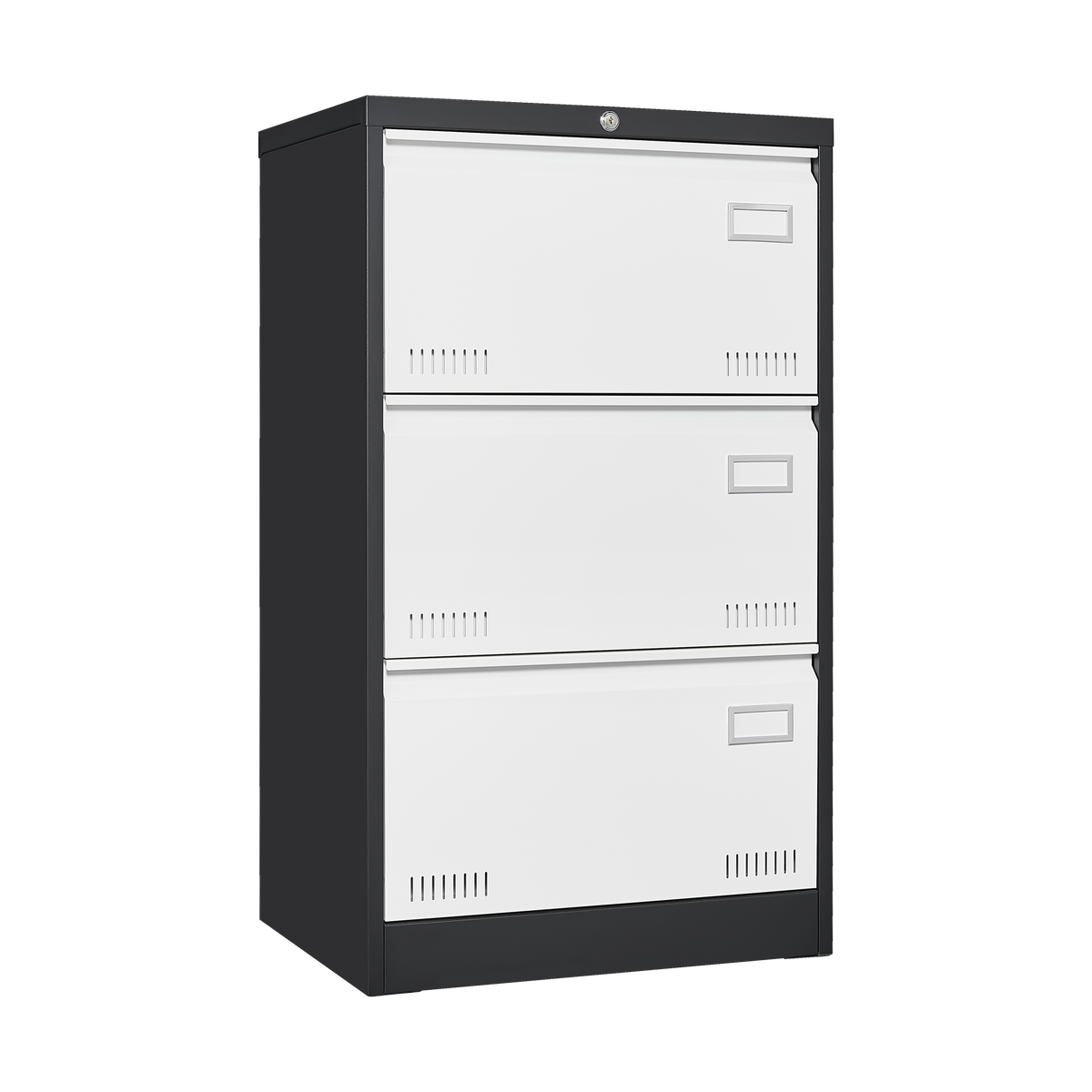 3 Drawer Metal Lateral File Cabinet with Lock,Office Vertical Files Cabinet for Home Office/Legal/Letter/A4,Locking Metal File Cabinet,Assembly Required W1247118746-djyc