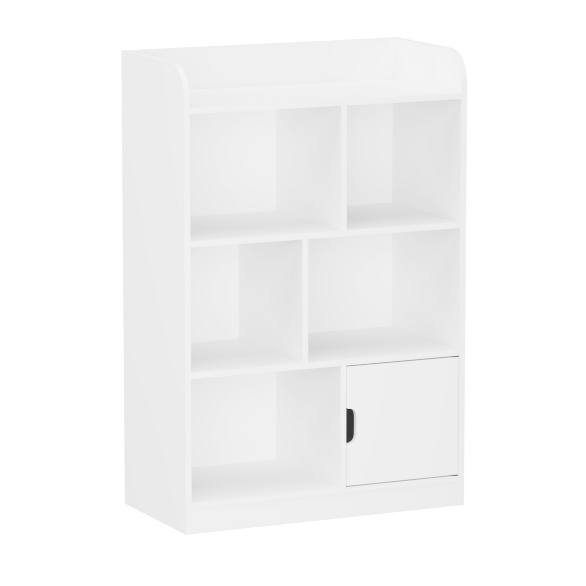 Kids Bookcase, Bookshelf with 6 Compartments, Freestanding Shelves and Cube Organizer, for Bedroom Living Room Office Closet School in White W808P171979-djyc