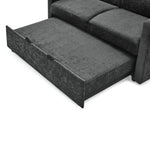 Loveseats Sofa Bed with Pull-out Bed,Adjsutable Back and Two Arm Pocket,Black (54.5"x33"x31.5") W48766865-djyc