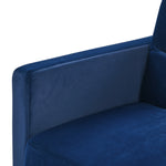 Loveseats Sofa Bed with Pull-out Bed,Adjsutable Back and Two Arm Pocket,Blue (54.5"x33"x31.5") W48766864-djyc