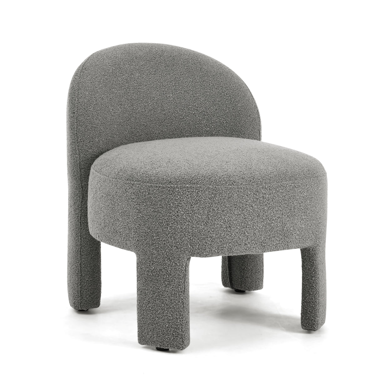 Hoop gauze lounge chair with sof cushion and backrest, need to be assembled, suitable for living room'bedroomldining room---GREY(24.5"28.75"28.75") W487P197822-djyc