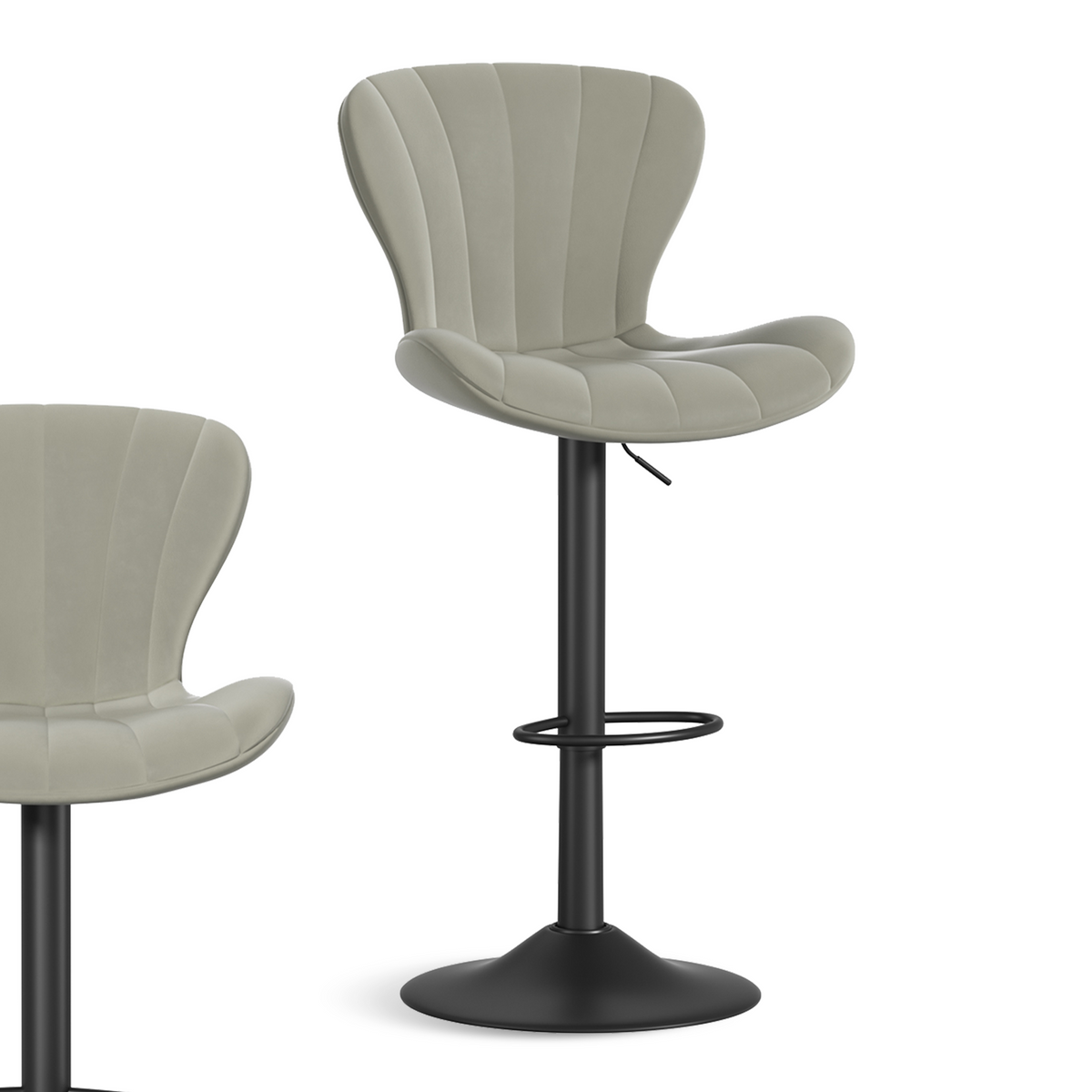 High-End Waterproof and Breathable Bar Stool: Wide Footrest & Comfortable Wide Seat FU01052-wz