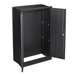 Metal Storage Cabinet with Locking Doors and Adjustable Shelf, Folding Filing Storage Cabinet , Folding Storage Locker Cabinet for Home Office,School,Garage, Black W124747827-djyc