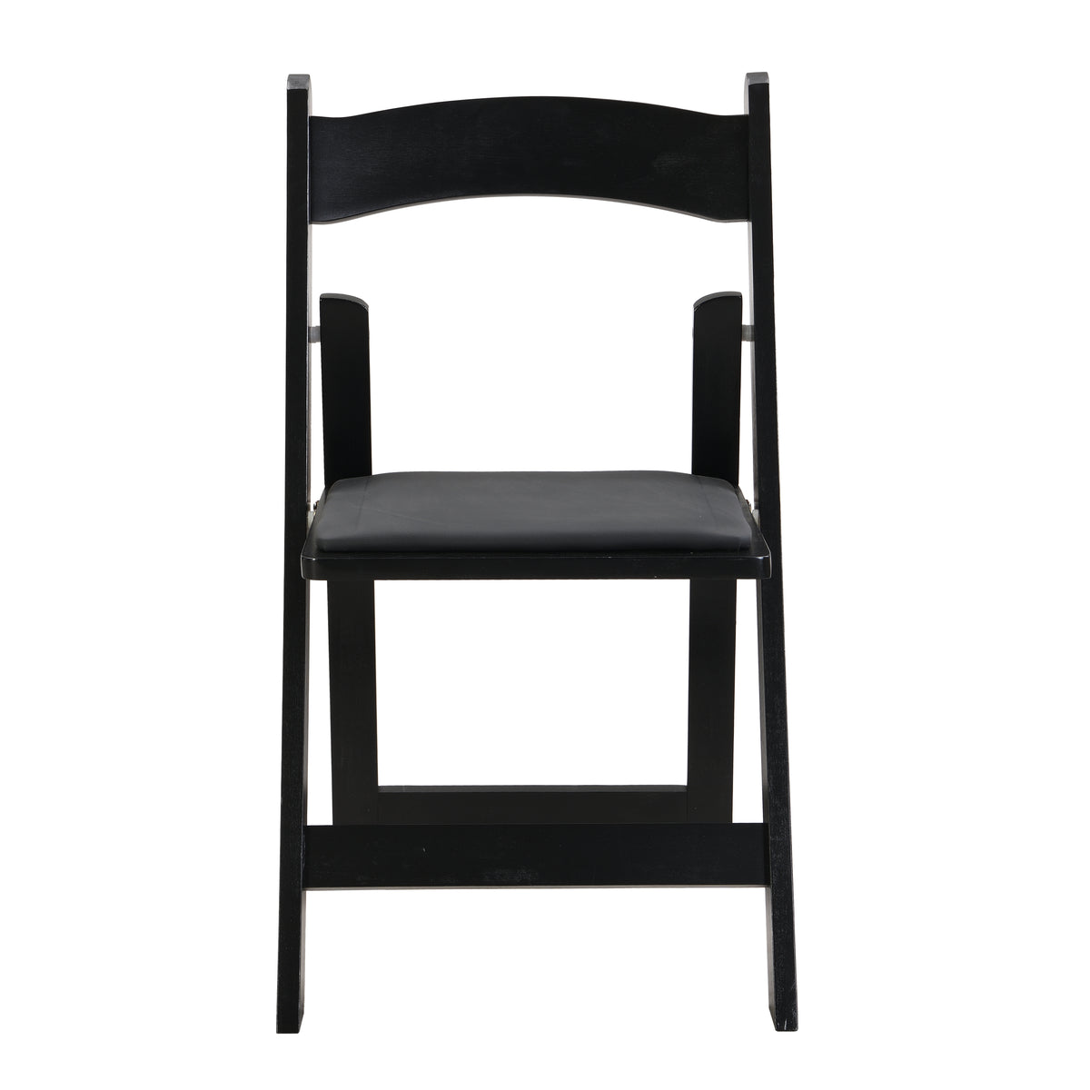 Upholstered foldingchair, space saving,,easy to carry, 4PCS,Black cushion/Black shelf,Dining room W495P193665-djyc