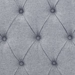 Daybed with Trundle Upholstered Tufted Sofa Bed, with Button and Copper Nail on Square Arms,both Twin Size,Grey(85"x42.5"x31.5")(Old SKU W487S00045) W487S00103-djyc