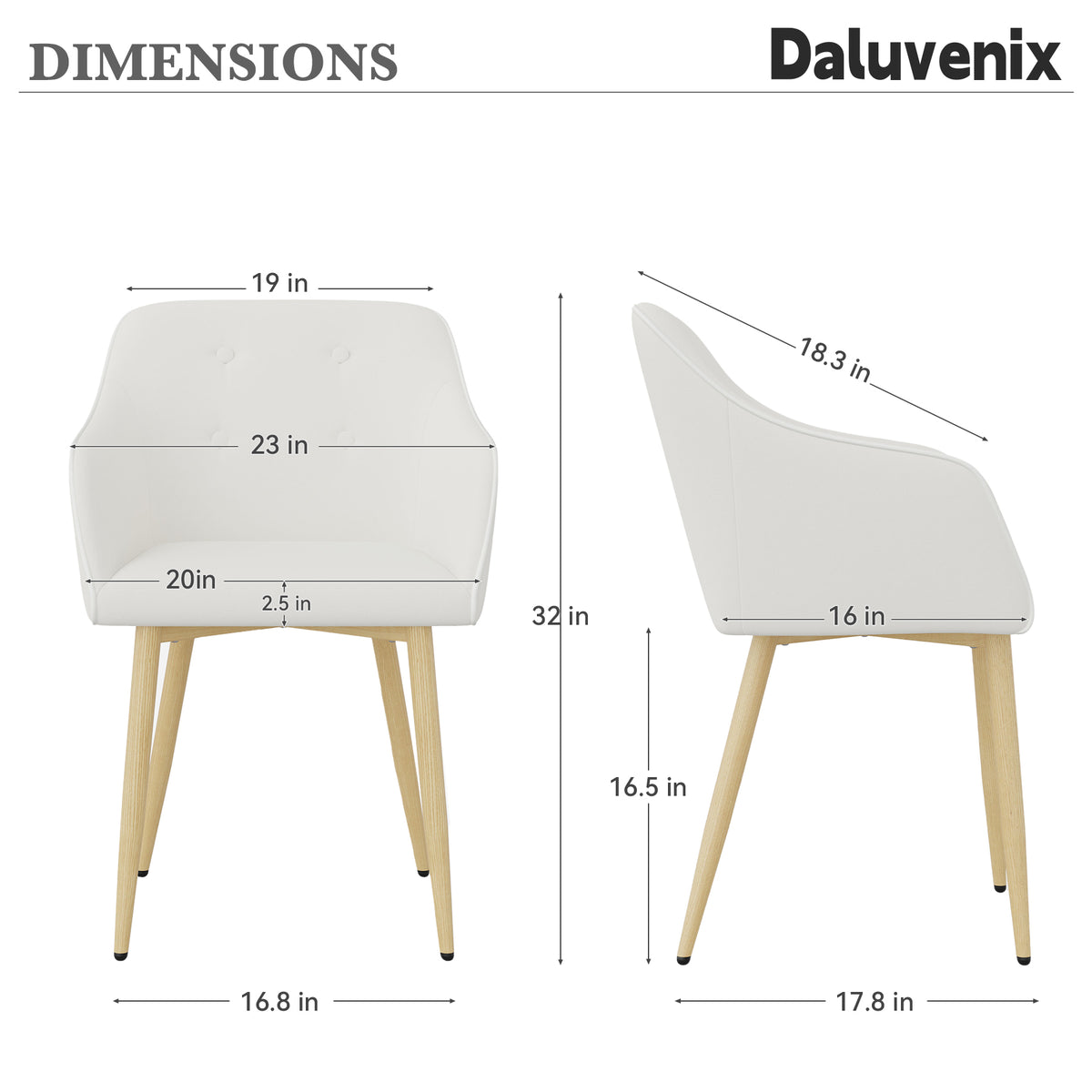 Modern Minimalist Comfortable Chair: High-Density Foam Cushion & Curved Backrest FU01091-wz