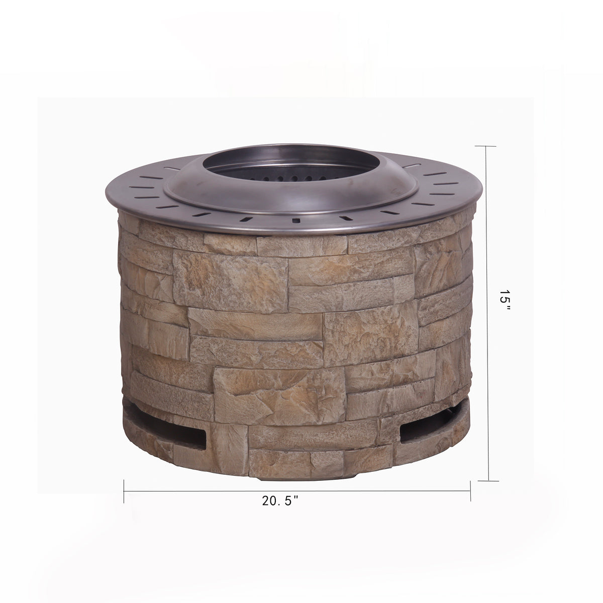 Stackstone Look Smokeless Firepit With Wood Pellet/Twig/Wood As The Fuel W2029120104-djyc