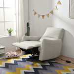 Wall Hugger Recliner,Power Recliner Chair,Electric Recliner for Living Room,PU Leather Reclining Armchair for small space,Reclining Sofa for Bedroom/Apartment/RV,with USB Port(Type-C) (Light Gray) W1028S00035-djyc