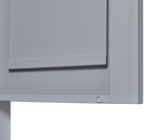 Grey Metal Kitchen Storage Cabinet, Kitchen Pantry Storage Cabinet with Doors and Shelves, Storage Cabinet with Adjustable Leveling Foot for Kitchen, Living Room and Dining Room W328P194191-djyc