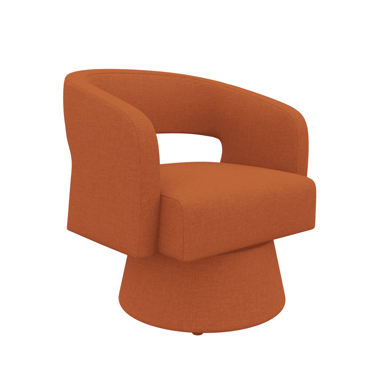 Modern Minimalist Elegant Velvet 360° Swivel Armchair: Thickened Cushion & Anti-Slip Feet FU01059-wz