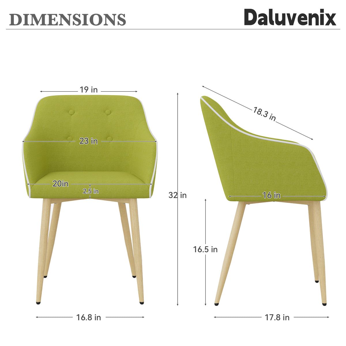 Modern Minimalist Comfortable Chair: High-Density Foam Cushion & Curved Backrest FU01091-wz