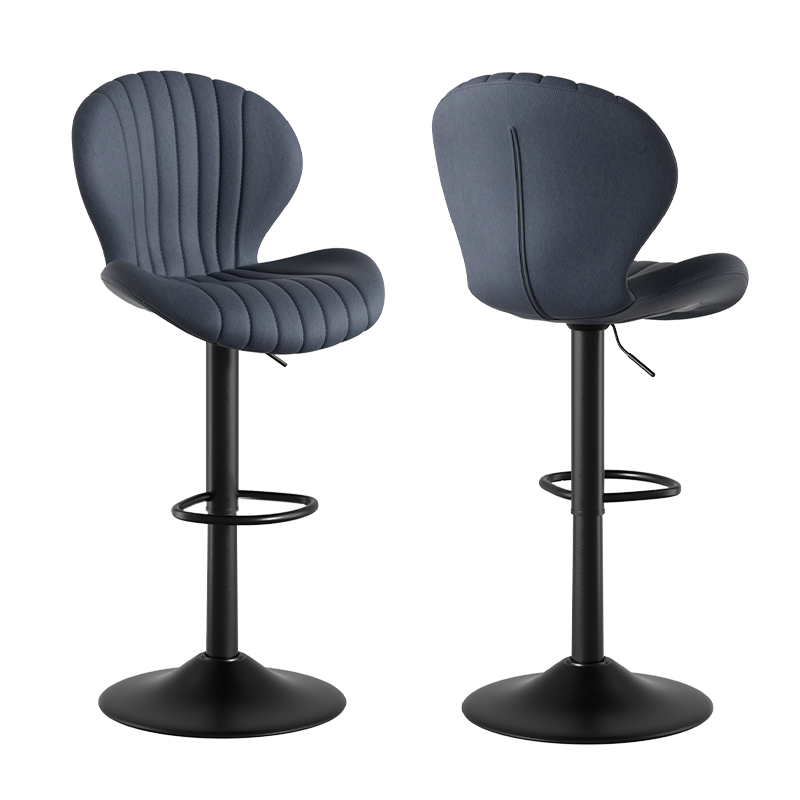 Modern Minimalist 360° Rotating Bar Stool: Resilient Foam & Ergonomic Design FU01023-wz