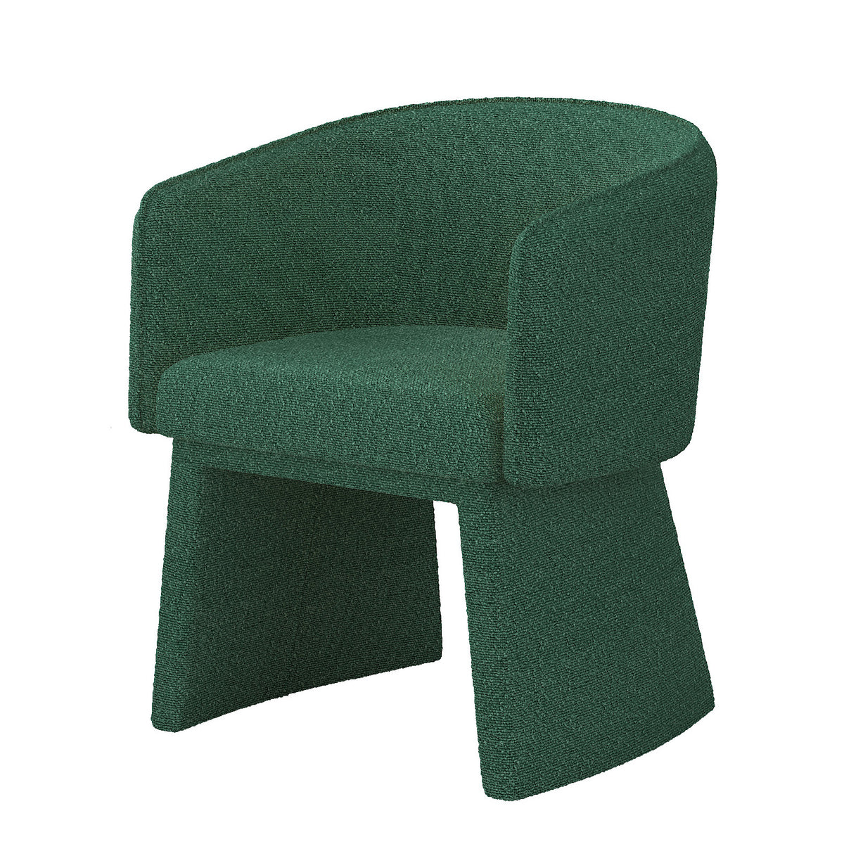 Modern style simple and elegant chair, green leisure chair, suitable for dining/bedroom/living room/reception desk (assembly required)-Green W487P186356-djyc