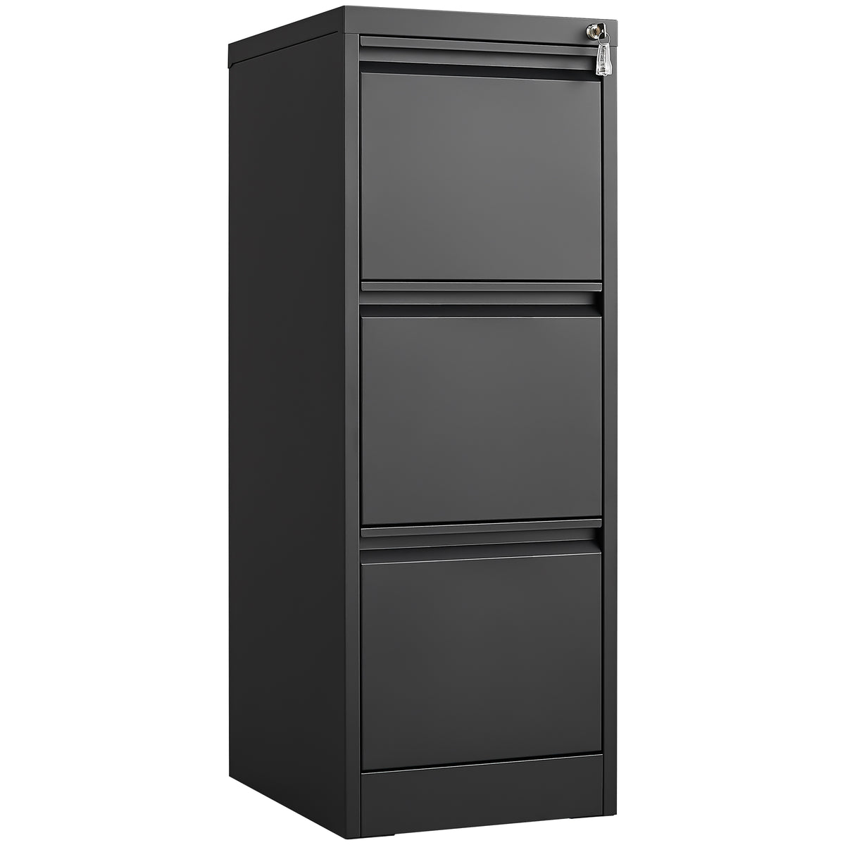 3 Drawer File Cabinet with Lock,Two Drawer Filing Cabinet,Vertical Metal File Cabinet for Home Office Organizer Storage Cabinet Fit Letter/A4/Legal Size File W1247P173369-djyc