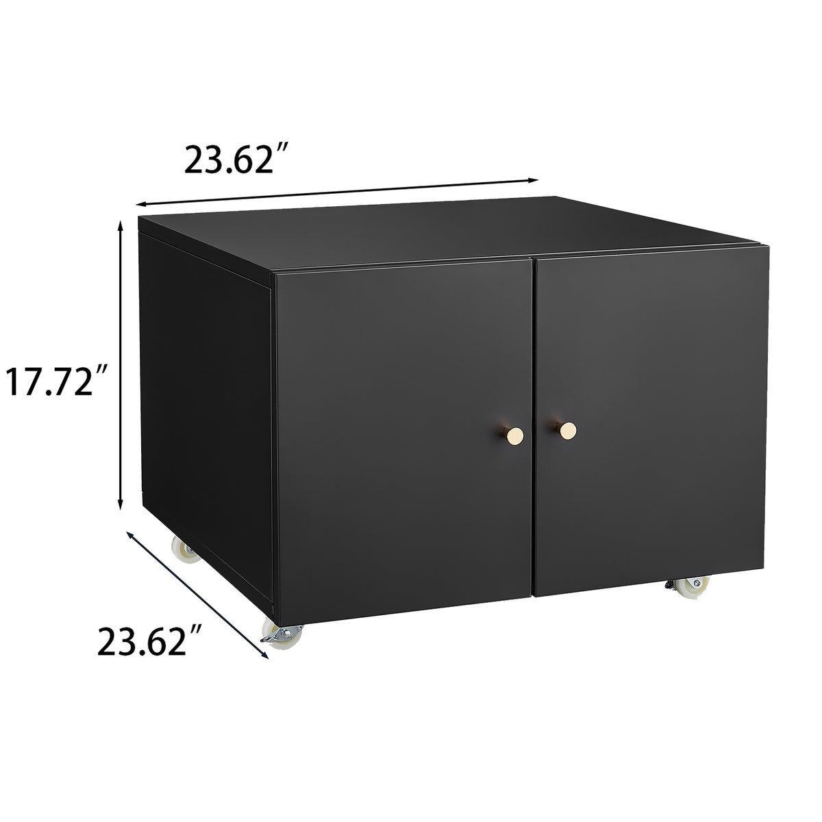 Office furniture Copier Cabinet BLACK 2 door steel copier stand mobile pedestal file Printer Stand W1247131618-djyc