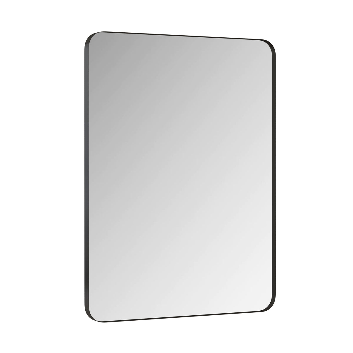 Wall Mirror 24x36 Inch Black Rectangular Mirror Metal Framed Mirror Vanity Mirror Dressing Mirror, for Bathroom, Living Room, Bedroom Wall Decor W1435P151589-djyc