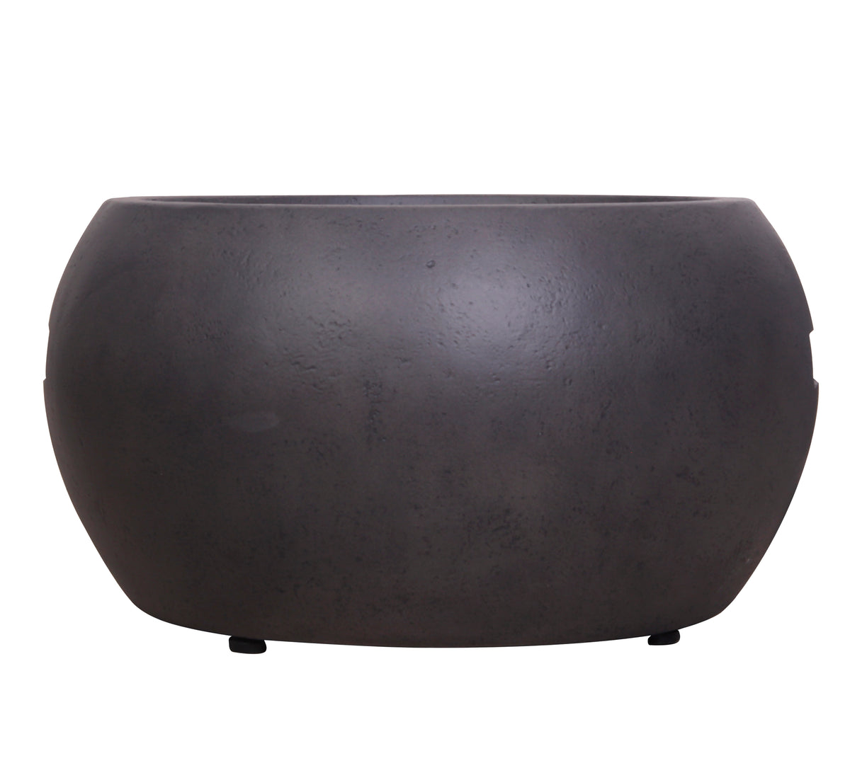 New Design Product Faux Concrete Texture Round Dark Propane Outdoor Fire Pit W2029120079-djyc