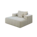 55-inch Chenille Sponge Sofa Lounge Chair,No Assembly Required,Fluffy Modern Sleeper Chair for Indoor Living Room Bedroom W834P221020-djyc