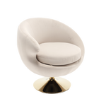 360 Degree Swivel Cuddle Barrel AccentChairs, Round Armchairs with Wide Upholstered, FluffyFabric Chair for Living Room, Bedroom, Office, Waiting Rooms W1539P147080-djyc