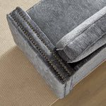 Convertible Sleeper Sofa with Memory Foam Mattress, 3-Seater Full Size Bed Couch for Living Rooms, Designed with Chenille Fabric W834S00282-djyc