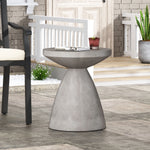 Outdoor LightWeight Concrete Side Table 73455-djyc