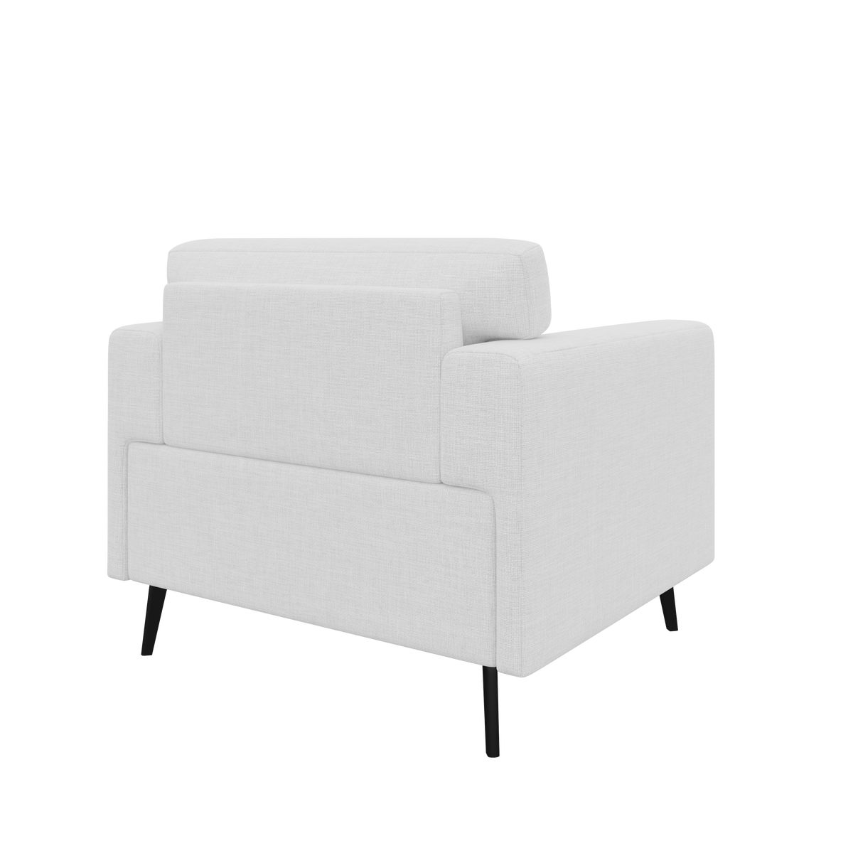 Stylish Curved Design Single Sofa Chair: High-Density Foam & Premium Fabric FU01060-wz