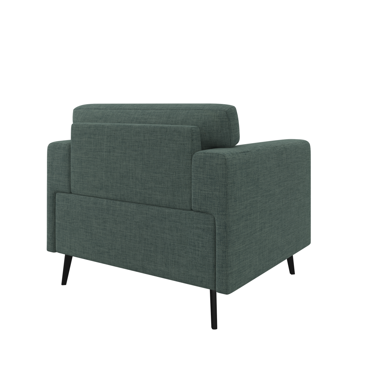 Stylish Curved Design Single Sofa Chair: High-Density Foam & Premium Fabric FU01060-wz