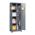 Metal Storage Cabinets, Cleaning Tool Cabinet with Locking Door, Tall Broom Tool Organizer and Storage, Large Storage Cabinet for Kitchen, Pantry, Office, Shop W328P193783-djyc