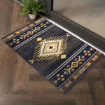 Tribes GC_YLS4001 Black 2 ft. x 3 ft. Southwest Area Rug-B186P180983
