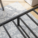 Queen Size Platform Bed Frame with Wooden Headboard, Under Bed Storage, Non-Slip, Noise Free, Easy Assembly, Black W840P164959-djyc