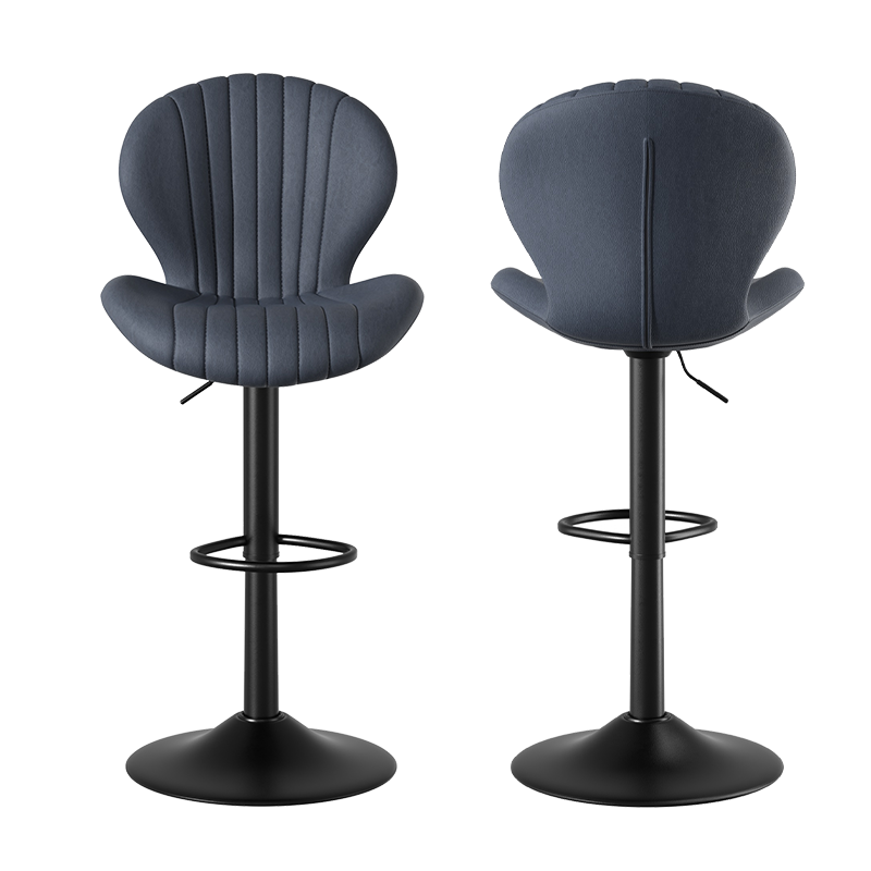 Modern Minimalist 360° Rotating Bar Stool: Resilient Foam & Ergonomic Design FU01023-wz