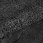 K&K 51.2"W 3D Wave Stripes Ash Veneer (Not Cheap Paper) Kitchen Island with Drop Leaf, Farmhouse Kitchen Island on Wheels with Internal Storage Rack, Rolling Kitchen Cart(Black) N707P207915B-djyc