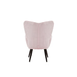 Modern Single Sofa Armchair with High Backrest Comfy Reading Chair for Small Spaces/Living Room/Bedroom/Apartment (COLOR:PINK) W1669P175503-djyc