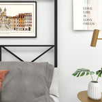 Metal Canopy Bed Frame, Platform Bed Frame Queen with X Shaped Frame Queen Black W84034643-djyc