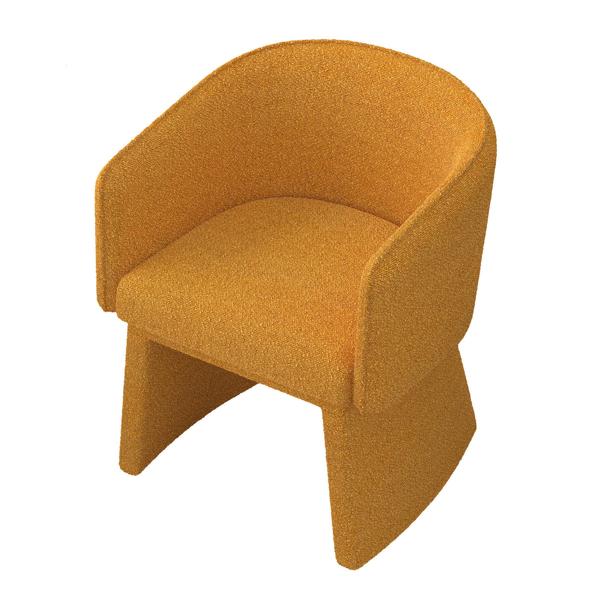 Modern style simple and elegant chair, orange leisure chair, suitable for dining/bedroom/living room/reception desk (assembly required)-Orange W487P186359-djyc