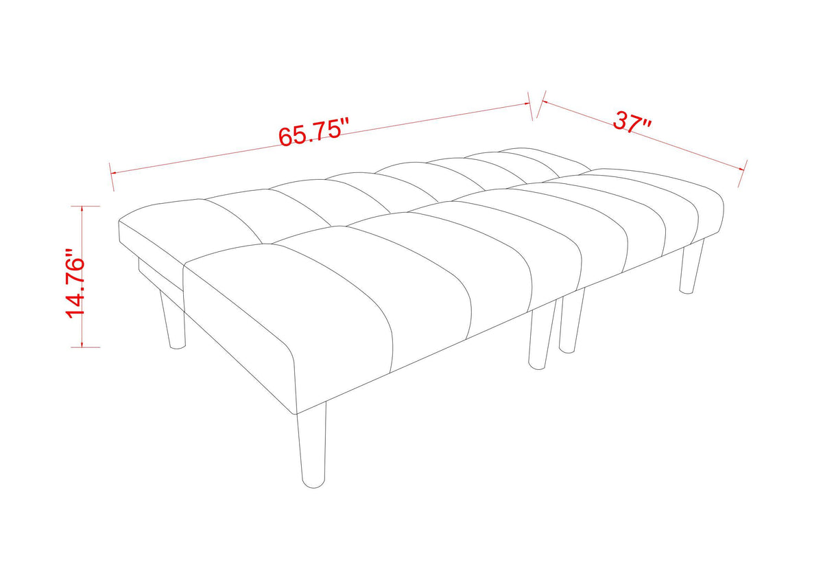 Corduroy fabric, wooden legs convertible sofa bed (Color:Beige) W1669P156116-djyc