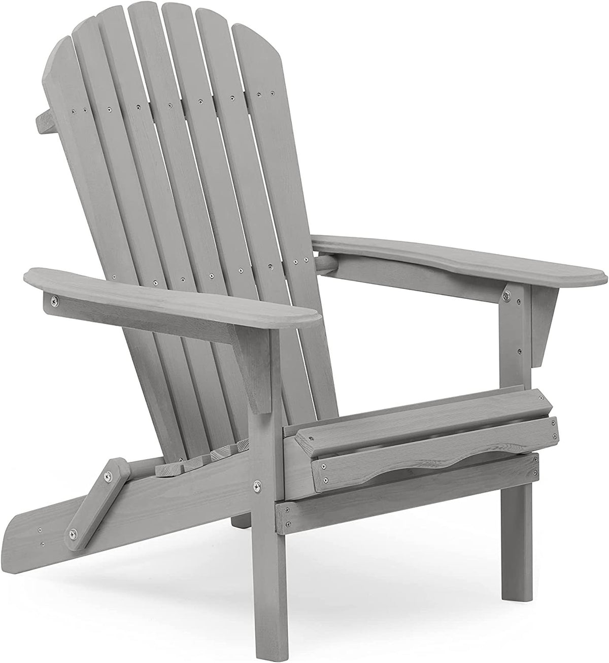 Wood Lounge Patio Chair for Garden Outdoor Wooden Folding Adirondack Chair Set of 2 Solid Cedar Wood Lounge Patio Chair for Garden, Lawn, Backyard, W139058446-djyc