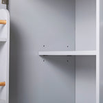 K&K Rolling Kitchen Island with Storage, Kitchen Cart with Rubber Wood Top, Spacious Drawer with Divider and Internal Storage Rack, Kitchen Island on Wheels with Adjustable Shelf Tower Rack, Grey WF316601AAG-djyc