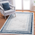 MARFI Collection 6X9 Blue / Ivory / Bordered Area Rug-B189P183529