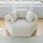 54''L Chenille Sponge single sofa,No Assembly Required,Fluffy Modern Sleeper Chair for Living room, Bedroom, Lounge and Projection Room W834P221045-djyc