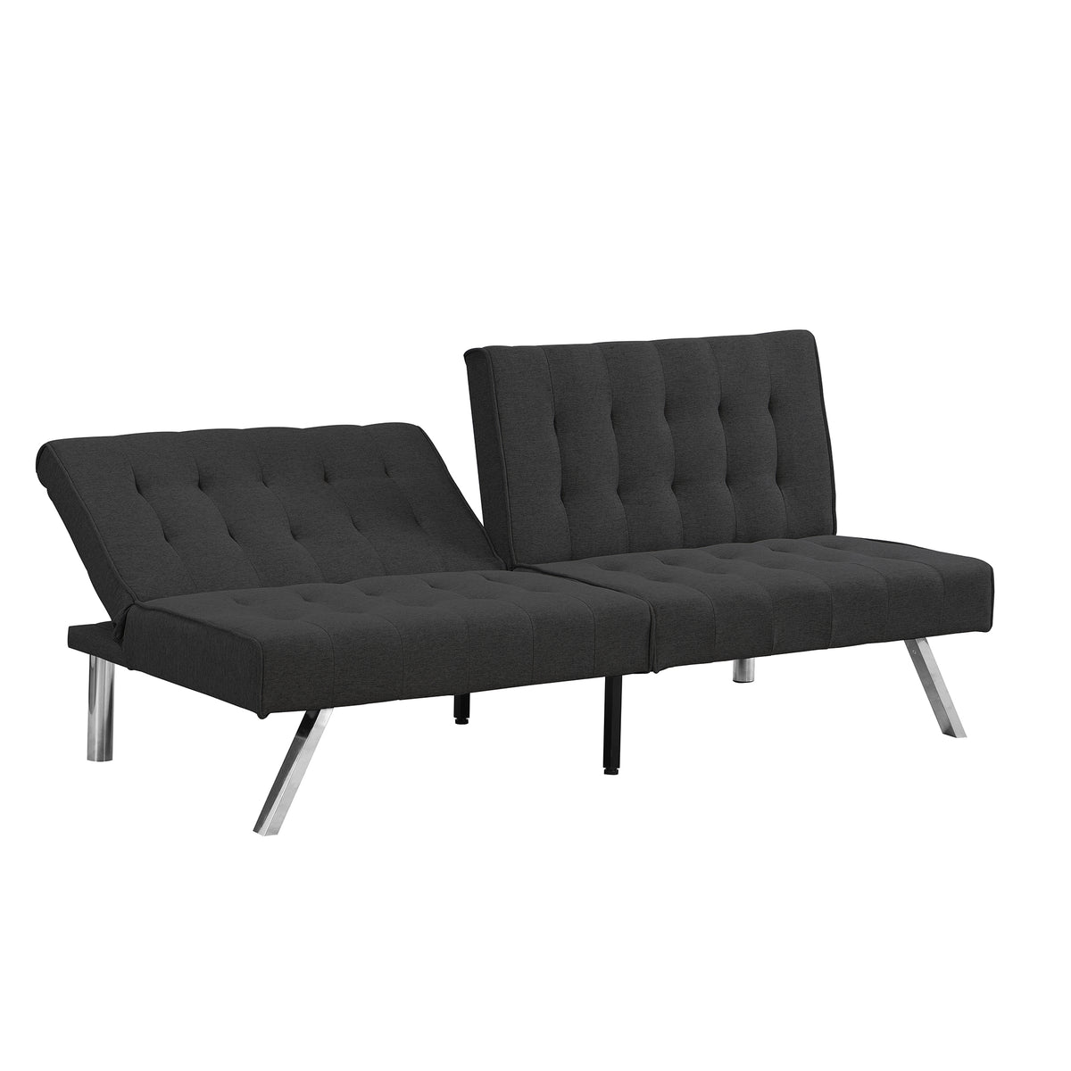 WOOD FRAME, STAINLESS LEG, FUTON, SOFA BED BLACK W21482229-djyc