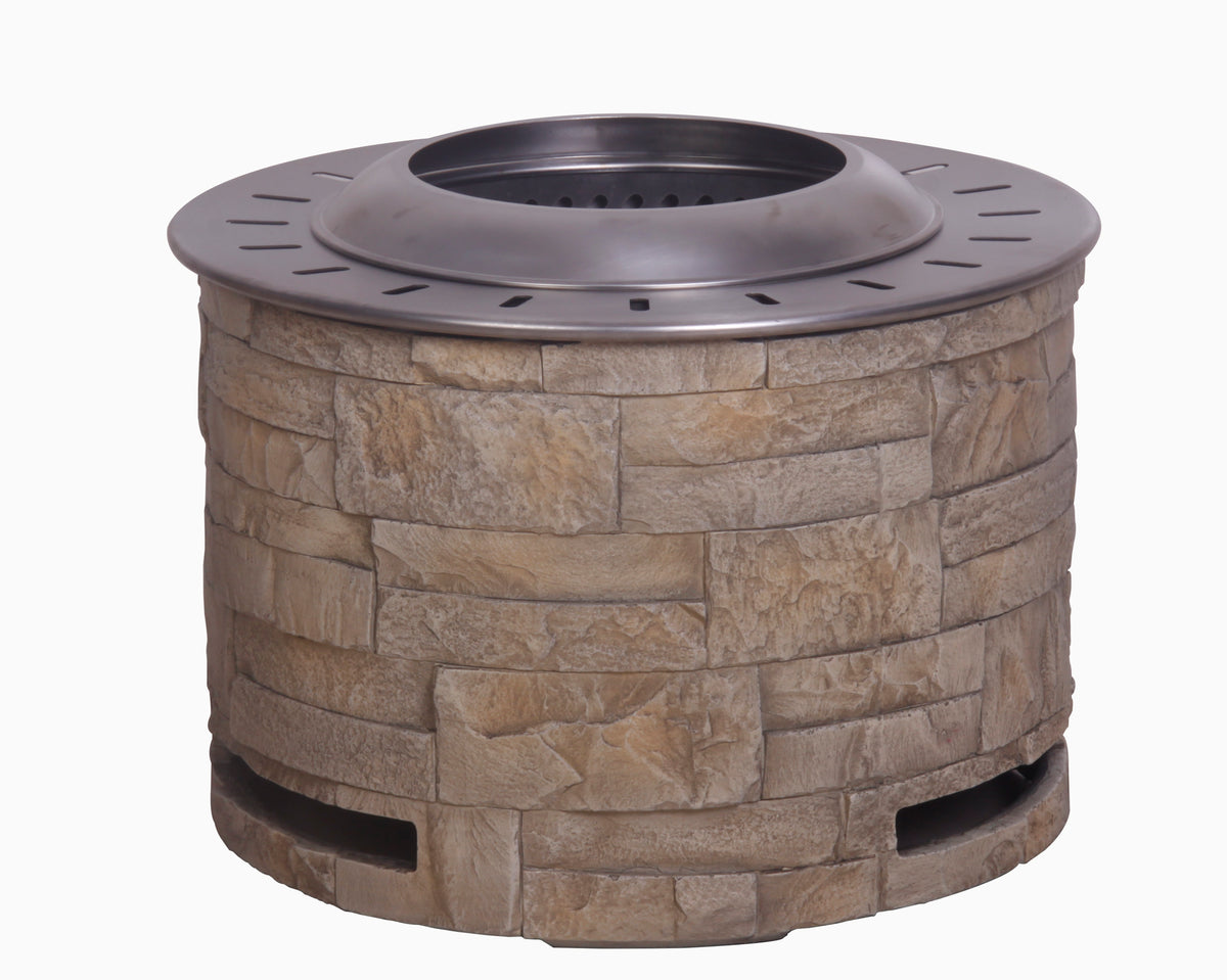 Stackstone Look Smokeless Firepit With Wood Pellet/Twig/Wood As The Fuel W2029120104-djyc